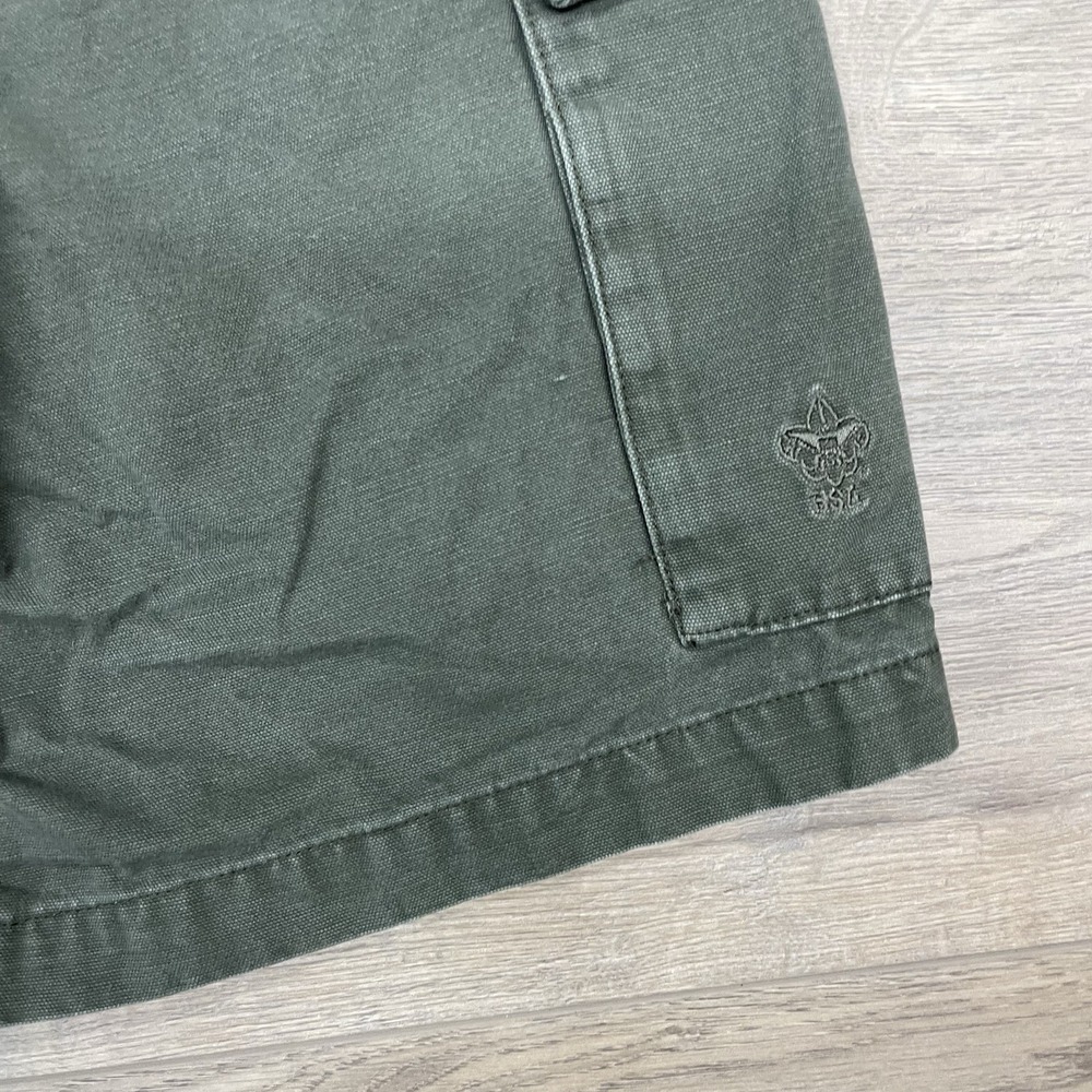 Boy Scouts Of America Green Canvas Uniform Short Men Sz 30 Cotton Class A - Picture 6 of 7